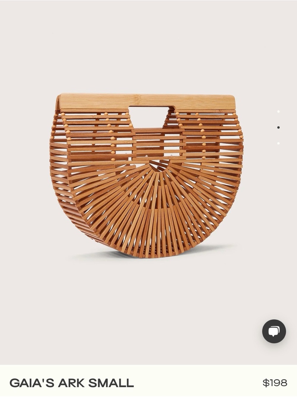 cult gaia Small Ark Mini Bag - Tan